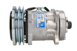Compresor climatizare universal QP-7H15 24V, mod de conexiune: H - 1-14, tip de fulie: A2 152mm