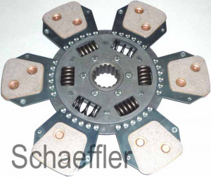 Disc ambreiaj ceramica potrivit CASE IH 115, 125, 115 MAXXUM, 115 MAXXUM X, 115 PRO; NEW HOLLAND T6030, T6050, TS115A 2WD (348mm, numar adaptori: 6)