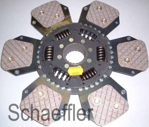 Disc ambreiaj ceramica potrivit DEUTZ FAHR 4.61, 4.68, 4.71, 4.78, 6.08, 6.11, 6.21, 6.28, 6.31, 6.38, DX 4.61, DX 4.71, DX 6.11, DX 6.31, 6.05 (327mm, numar adaptori: 6)