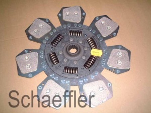 Disc ambreiaj ceramica potrivit JOHN DEERE 1640, 2040, 2040F, 2040S, 2140, 2140DT, 2250, 2250F, 2350 2WD, 2350 4WD, 2355, 2355N, 2450, 2450F, 2555, 2650 (321mm, numar adaptori: 7)