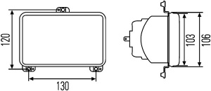 Far universal Dreapta/Stanga (H4/T4W) potrivit Valtra 6000, 6100, 6200, 6200E, 6200LS si alte modele - Img 3
