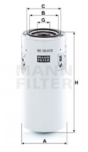 Filtru hidraulic potrivit FENDT 2 D FARMER, 200 K FARMER, 200 S FARMER, 200 SA FARMER, 200 V FARMER, 200 VA FARMER, 201 S FARMER, 201 SA FARMER, 203 K FARMER, 203 P FARMER (insurubat) - Img 2