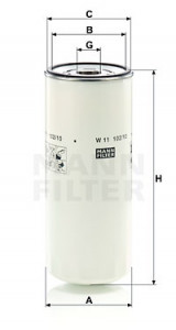 Filtru ulei potrivit FENDT 9300R, 9350R; AGCO 205B, 220A, 225B, 240A, 250B, 275B, R65; MASSEY FERGUSON MF 34, MF 36, MF 38, 3680, 3690, MF 40, 7270, 8240, 8240 XTRA, 8250 (insurubat) - Img 3