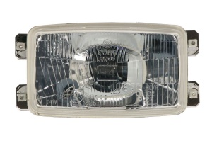 Lampa frontala Dreapta/Stanga (H4,12V, functii aditionale: Lampi de pozitie, faza scurta, semnalizare, inaltime: 92mm, latime: 165mm)