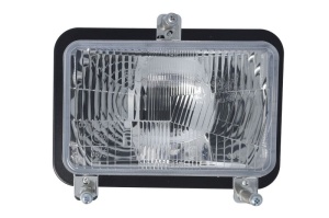 Lampa frontala Dreapta/Stanga (H4, culoare insert: cromat) potrivita FIAT L 60, L 65, L 75, L 85, L 95; FORD 4635,4835,5635,6635,7635 si alte modele