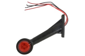 Lampa gabarit Stanga; Rosu/Transparent; LED; inaltime 193; latime 83/168; lungime cablu 210; 12V