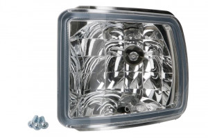 Lampa lucru Stanga potrivit JOHN DEERE 5620, 5720, 5820, 6020, 6120, 6130, 6220, 6230, 6320, 6330, 6420, 6430, 6620, 6630, 6820, 6830, 6920, 6930 (H27, 12V 123mmx115mmx121mm, cu bec)