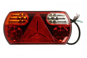 Lampa spate Stanga (12/24V, alb/portocaliu/rosu, cu indicator, lampa anti-ceata, lampa mers inapoi, cu lumini frana, lumini parcare/pozitie)