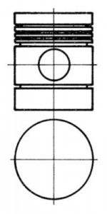 Piston (diametru 91,48mm, STD) URSUS 3000, C, MF; ALLIS CHALMERS 5000; CATERPILLAR T, V, VC; CLARK C, CY; COMPAIR WR; CONVEYANCER SS; EICHER 3000; FORD 4000; GEHL 5000 23C-T3.1524 - Img 2