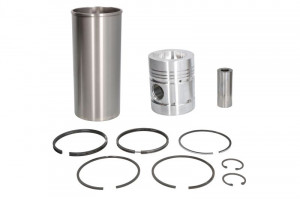 Set piston cu manson potrivit AKTIV FISCHER M 800; ALBAJAR 08, 10, 304, 366, 3000, 420, 4300, 4306; ALLIS CHALMERS 715, 715B, 715D; AVELING-BARFORD 010, 011, 012, 013, 014, 015 (98, 5mm STD)