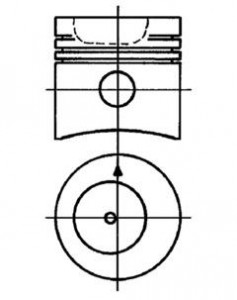 Set piston cu manson potrivit FENDT 305 LS FARMER, 305 LSA FARMER, 306 LS FARMER, 306 LSA FARMER, 310 LSA FARMER, 310 LSE FARMER, 311 LSA FARMER, 311 LSE FARMER, 312 LSA FARMER (STD) - Img 2