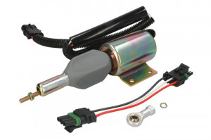 Bobina de intrerupere a combustibilului 24V potrivit JOHN DEERE 200, 200 C, 200 C LC, 200 LC, 230 C, 230 C LC, 230 LC, 230 LC R, 230 LC RD, 270 C, 270 C LC, 624, 624E, 624G, 624H, 624H LL