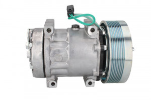Compresor aer conditionat 24V potrivit CATERPILLAR 14M, 16M, 120H, 120K, 120K2, 120M, 135H, 140H, 140K, 140M, 160M, 163H, 621B, 621E, 621F, 621G, 623B, 623E, 623F, 623G, 627E, 627F (R134a) - Img 4