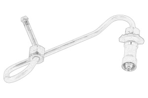Furtun de combustibil de inalta presiune potrivit Massey Ferguson 5465,5475,5475 SA, 6465,6475,6480,7465,7475,7480; VENIERI VF 12.63, VF 13.63