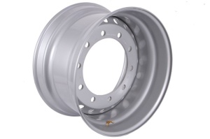 Janta otel camion KRONPRINZ 11.75x22.5, PCD:10x335, CH 281, ET:0, M22, pozitie valva: ALV; frine cu tambur