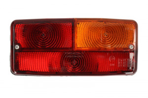 Lampa spate Dreapta potrivit SAME 55, 60, 60 II, 60 II SPECIAL, 60 SPECIAL, 65, 65 SPECIAL, 70, 70 II (P21W/R5W, 12/24V, portocaliu/rosu, cu indicator, cu lumini frana, lumini parcare/pozitie)