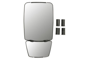 Oglinda laterala, cu incalzire, 12V, manual, latime: 182mm, inaltime: 352mm, diametru prindere: 15/32mm