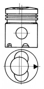 Piston (diametru 100mm, STD) DEUTZ FENDT 1 / 2 / 3 / 4 / 5, 200, 300, 80, F; ABG ALEXANDER, BV, MAW, PUMA, TITAN, WZ; AHLMANN A, AF, AS; ATLAS 1000 4.236-F6L913 - Img 2