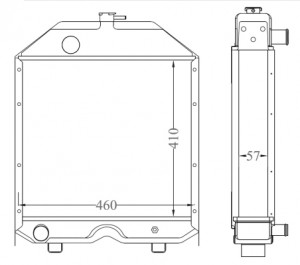 Radiator motor potrivit IMT 533, 539; LANDINI 530, 530 F, 530 L, 530 V, 560, 560 F, 560 L, 560 V, 65 F, 65 FP, 65 GE, 65 GT, 65 GTP, 65 L, 65 LP, 65 V, 630, 630 L, 6560, 6560 DT, 6560 F