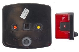 Stop Stanga potrivit FENDT 200 S FARMER, 200 SA FARMER, 200 V FARMER, 200 VA FARMER (P21W/R10W, 12V, galben/rosu, cu indicator, cu lumini frana, lumini parcare/pozitie, fara reflector) - Img 3