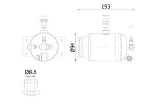 Uscator aer conditionat potrivit CASE IH 521D, 1135, 1145, 1155, 1170, 1190; CLAAS 860, 880; VOLVO 400 - Img 2