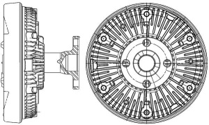 Ventilator potrivit JOHN DEERE 530, 630, 6030, 6330, 6430, 6530, 6530 PREMIUM, 6534, 6534 PREMIUM, 6630, 6630 PREMIUM, 6830, 6830 PREMIUM, 6930, 6930 PREMIUM, 710, 720, 7130 PREMIUM