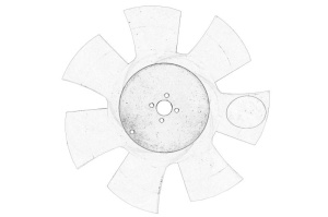 Ventilator radiator potrivit PERKINS