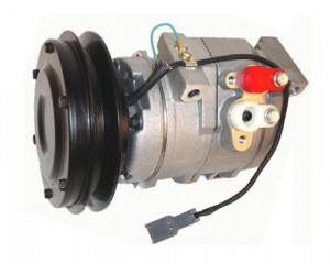 Compresor aer conditionat 24V potrivit JOHN DEERE 120C, 180C W, 450D, 600; KOMATSU CS360-1, D275AX-5, D275AX-5E0, D275AX-5SL, D41E-3, D41E-6, D41P-3, D41P-6, D41P-6K, D575A-2 (R134a)