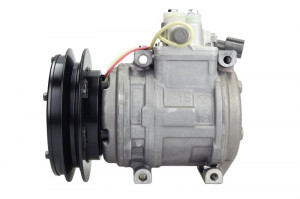 Compresor aer conditionat 24V potrivit JOHN DEERE 120C, 180C W, 450D, 600; KOMATSU CS360-1, D275AX-5, D275AX-5E0, D275AX-5SL, D41E-3, D41E-6, D41P-3, D41P-6, D41P-6K, D575A-2 (R134a)