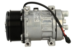 Compresor climatizare 12V potrivit CASE IH 125, 130, 140, 145, 155, 160, 170, 185, 200, 215; NEW HOLLAND T7.170 2WD, T7.170 4WD, T7.185, T7.185 4WD, T7.200 2WD, T7.200 4WD (R134a)