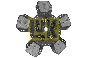 Disc ambreiaj ceramica potrivit CASE IH 523, 553, 554, 564, 624, 644, 654, 724, 724 A, 724 XL, 724 XLA, 734, 734 XL, 734 XLA, 743, 743 XL, 743 XLA, 744, 744 XL (295mm, numar adaptori: 5) - Img 2