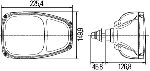 Far universal Dreapta (H3/H7/PY21W/T4W) - H3 / · H7 / · T4W / · PY21W - Img 2