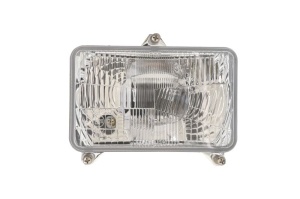 Lampa frontala Dreapta/Stanga (H4/T4W, manual, culoare insert: cromat) potrivita Claas ARES, ATLES; Lamborghini FORMULA, NITRO, PREMIUM, RACING si alte modele