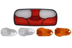 Lampa gabarit Dreapta/Stanga; Rosu/Transparent; R5W; lungime cablu 700; 12/24V