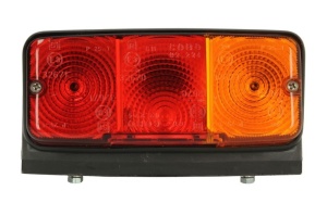 Lampa spate Dreapta (C5W/P21W, 12/24V, portocaliu/rosu, cu indicator, cu lumini frana, lumini parcare/pozitie) potrivita SAME