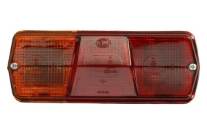 Lampa spate Stanga (P21W/R10W, 12/24V, rosu, cu indicator, cu lumini frana, lumini parcare/pozitie) potrivita Mercedes L 405 D, L 406 DG