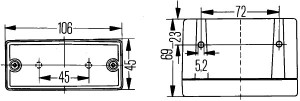Lumina ceata stanga/dreapta cu bec P21W stecher plat - Img 2