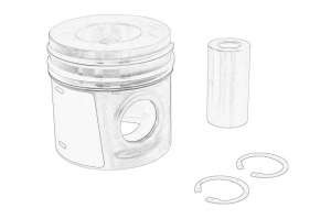 Piston potrivit URSUS 7524, 6024; ASV INCORPORATED PT100, RC100; LANDINI 100, 105, 95, 105 TIER 2, 105 NEW TREKKER, 95 NEW TREKKER, 115 GREEN, 90 T, 90 TP, 95 TIER 2 (cu inele)