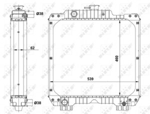 Radiator motor cu rama potrivit CASE IH 100, 100 U, 100 U MAXXIMA, 1080 U, 1080 U MAXXIMA, 1085 C, 1090 U, 1090 U MAXXIMA, 1095 C, 60, 60 STRADDLE MOUNT, 70, 70 2WD, 70 4WD - Img 4