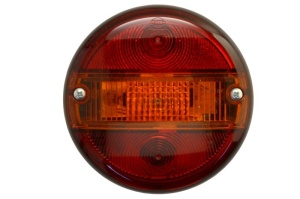 Stop Dreapta/Stanga Universal potrivit FENDT 309 VARIO 4WD, 310 VARIO 4WD, 311 VARIO 4WD (P21W/R5W, 12/24V, galben/rosu, cu indicator, cu lumini frana, lumini parcare/pozitie)