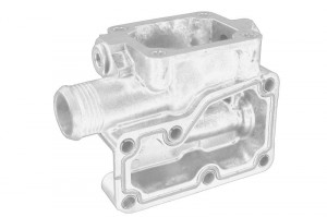 Thermostat housing PERKINS CASE IH C, CX, MX; MASSEY FERGUSON 300, 3000, 4000, 6000 1004-4-G4,0T - Img 2