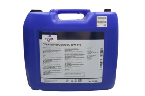 Ulei MTF TITAN (20L) 80W140 (SUPERGEAR) API GL-4; GL-5; JOHN DEERE J11E; OPEL 19 42 386; SCANIA STO 1:0; VOLVO 97310; ZF TE-ML 08