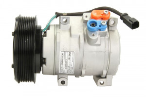 Compresor aer conditionat 24V potrivit CATERPILLAR 2290, 2390, 2391, 2491, 2590, 325C, 325CL, 345 GC, 345C, 345CL, 365C, 365C L, 385B, 385C, 385C L MH, 385CL, 521, 522, 532, 541 II (R134a)