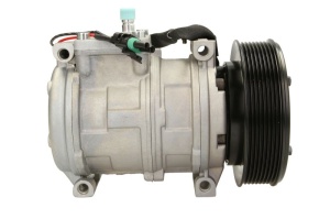 Compresor climatizare 24V potrivit JOHN DEERE 300D, 310D, 315D, 410D, 4700, 510D, 5210, 5220, 5310, 5320, 5320N, 5410, 5420, 5420N, 5510, 5520, 5520N, 6100, 6200, 6300, 6400 (R134a) - Img 3