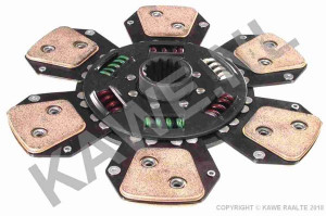 Disc ambreiaj ceramica potrivit AGRIFULL 55-46, 65-46, 55-66, 60, 80, 70, 75, 50, 90, 95, 85; CASE IH 65 A, JX70, JX75, 75, 75 MAXXIMA, 80, 80 2WD, 80 4WD (280mm, numar adaptori: 6) - Img 3