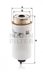 Filtru combustibil potrivit FENDT 207 F VARIO, 207 V VARIO, 207 VARIO, 208 F VARIO, 208 V VARIO, 208 VARIO, 209 VARIO, 210 VARIO, 211 VARIO; CASE IH 100, 105 PRO, 80, 85 PRO, 90 (insurubat) - Img 2