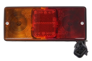 Lampa spate Dreapta/Stanga (12V, portocaliu/rosu, cu indicator, cu lumini frana, reflector)
