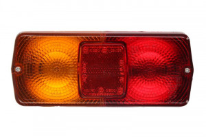 Lampa spate Dreapta/Stanga potrivit DAVID BROWN 1190, 1194, 1290, 1294, 1390 (P21/5W/P21W, 12/24V, portocaliu/rosu, cu indicator, lampa mers inapoi, cu lumini frana, lumini parcare/pozitie)