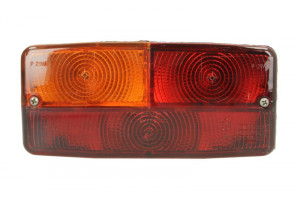 Lampa spate Stanga potrivit DEUTZ FAHR 100, 100 ECOLINE, 410, 410 G, 410 T, 410 T ECOLINE, 420 (P21W/R5W, 12/24V, portocaliu/rosu, cu indicator, cu lumini frana, lumini parcare/pozitie)