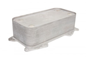 Racitor de ulei potrivit RVI MIDLUM, PREMIUM 2; VOLVO 8700, A, B7, FE, FE II, FL II, FL III, FL7, FM7, FS7, ABG, BL, DD, EC 4.236-TTCD7.8L06 (160x280x56/280mm, numar de nervuri: 14)